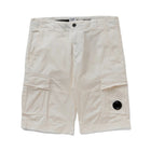 C.P. Company Regular Fit Stretch Sateen Cargo Shorts - 999 Black - Escape Menswear