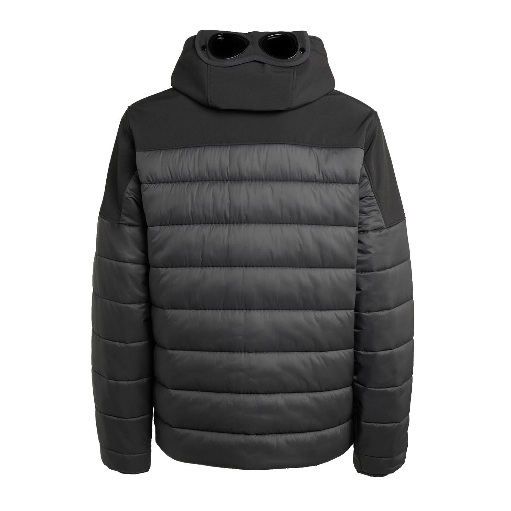 C.P. Company Shell-R Mixed Goggle Jacket - 999 Black - Escape Menswear