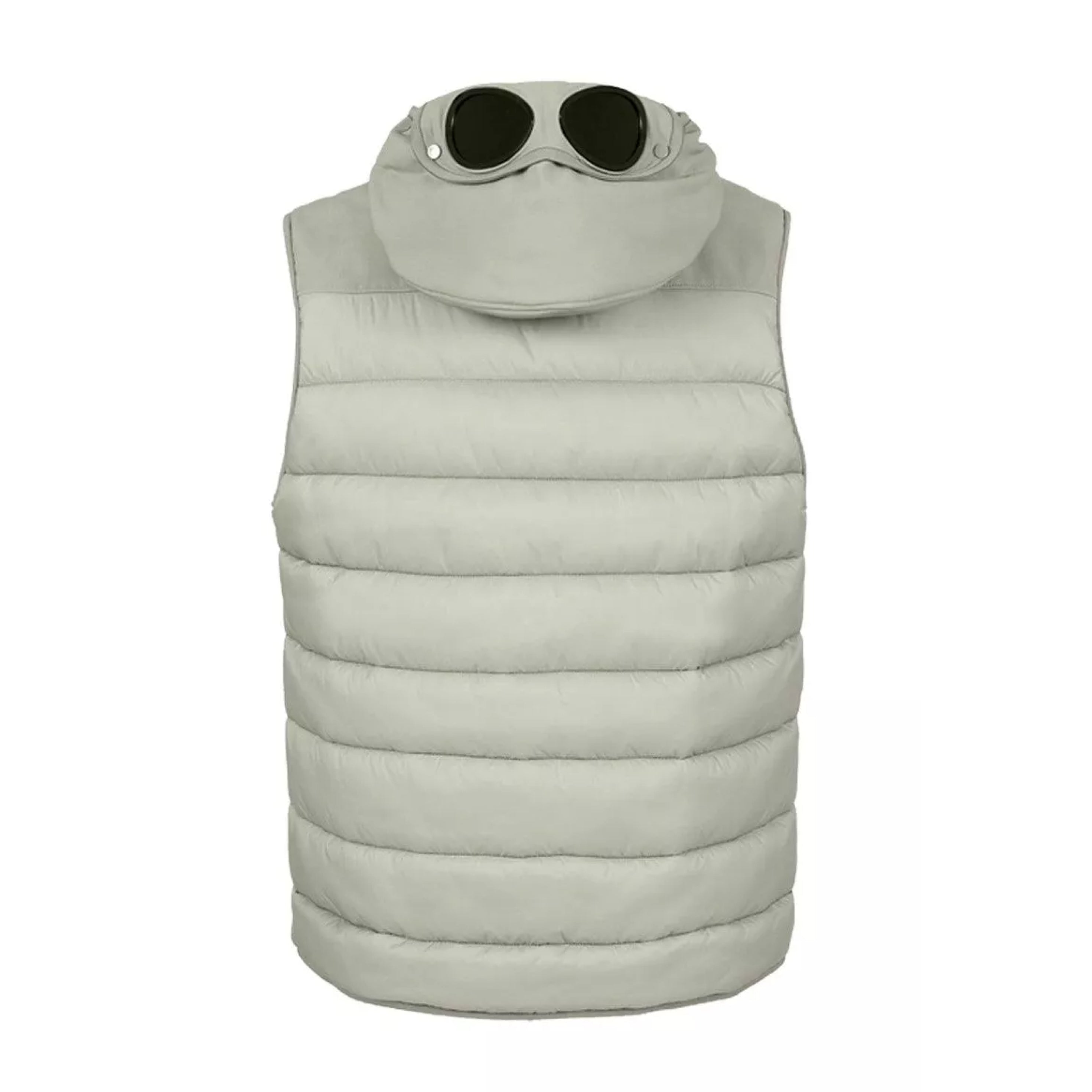 C.P. Company Shell-R Mixed Goggle Vest - 335 Silver Sage - Escape Menswear