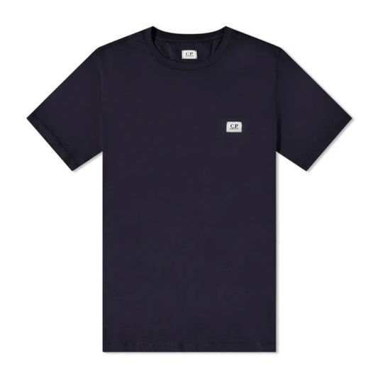 C.P. Company Small Patch Logo T-Shirt - 888 Navy - Escape Menswear