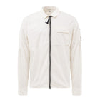 CP Company Zip Through Gabardine Overshirt - 103 White - Escape Menswear