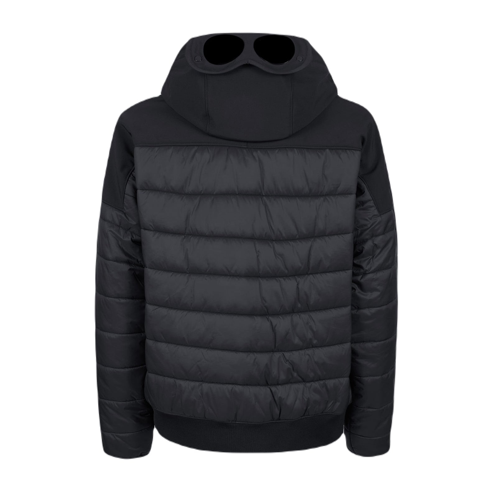 C.P. Shell-R Mixed Goggle Jacket - 999 Black - Escape Menswear