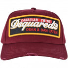 Dsquared2 BCM0249 Patch Baseball Cap - 4066 Bordeaux - Escape Menswear