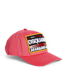 Dsquared2 BCM0355 Patch Baseball Cap - 9245 Pink - Escape Menswear