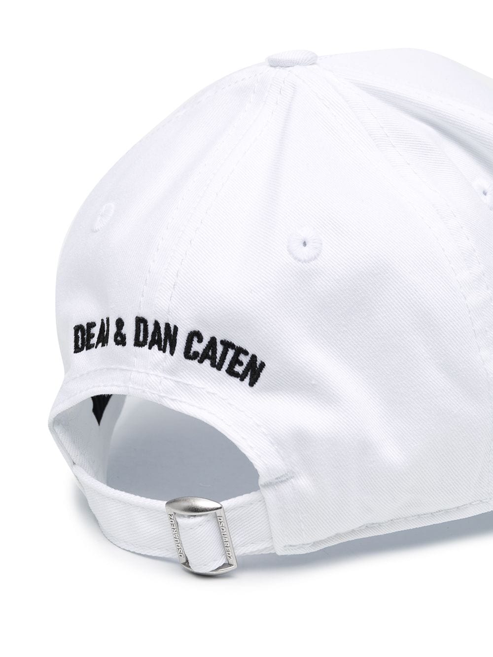 Dsquared2 BCM0412 ICON Baseball Cap - M072 White/Black - Escape Menswear