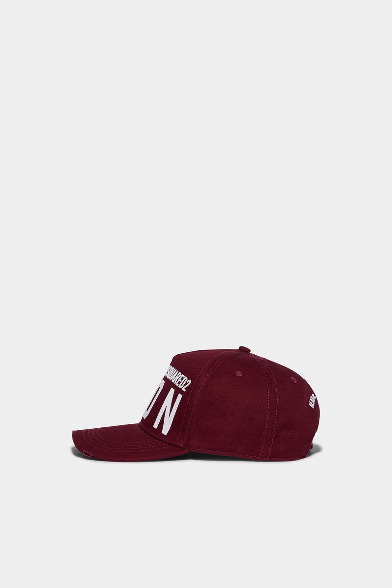 Dsquared2 BCM0412 ICON Baseball Cap - M1981 Burgundy/White - Escape Menswear