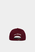 Dsquared2 BCM0412 ICON Baseball Cap - M1981 Burgundy/White - Escape Menswear