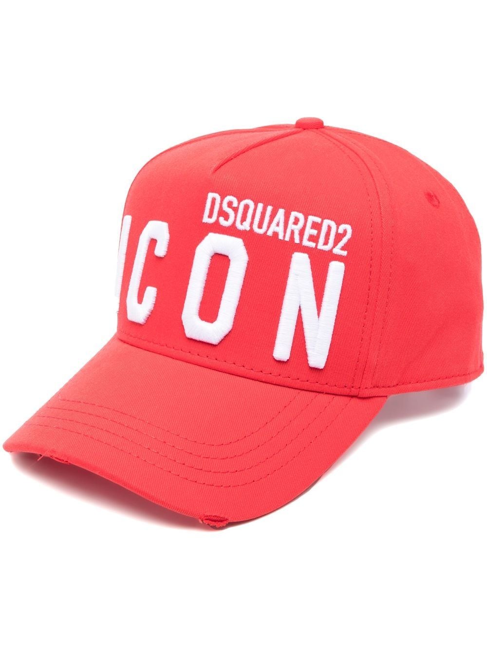 Dsquared2 BCM0412 ICON Baseball Cap - M2642 Red/White - Escape Menswear