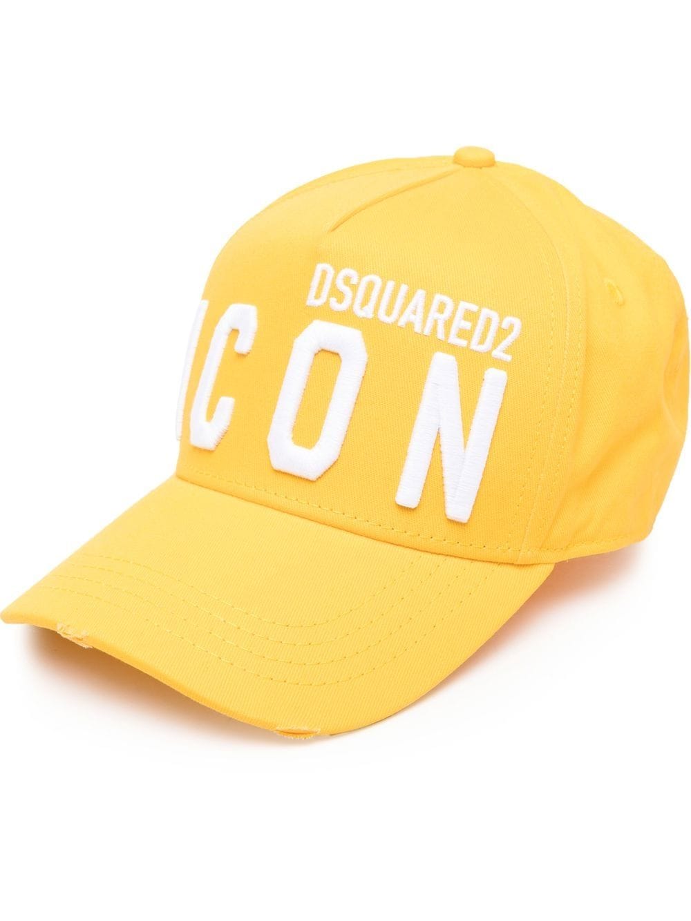 Dsquared2 BCM0412 ICON Baseball Cap - M2643 Yellow/White - Escape Menswear