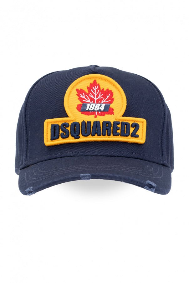 Dsquared2 BCM0470 Maple Leaf Baseball Cap - 3073 Navy - Escape Menswear