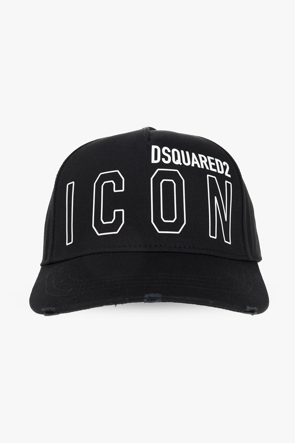 Dsquared2 BCM0665 Icon Outline Baseball Cap - M436 Black - Escape Menswear