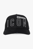 Dsquared2 BCM0665 Icon Outline Baseball Cap - M436 Black - Escape Menswear
