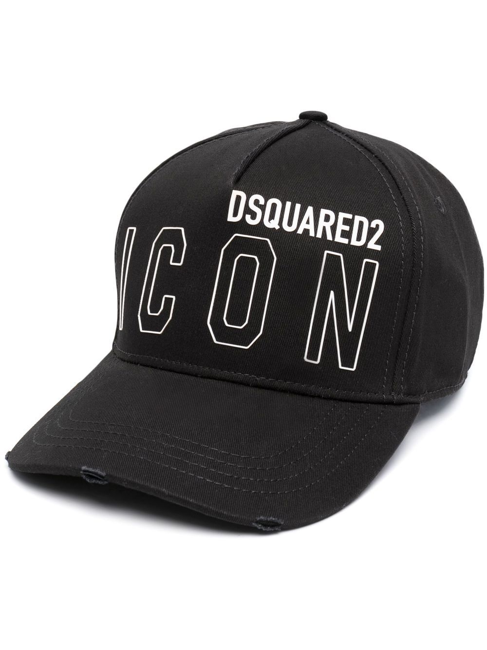 Dsquared2 BCM0665 Icon Outline Baseball Cap - M436 Black - Escape Menswear