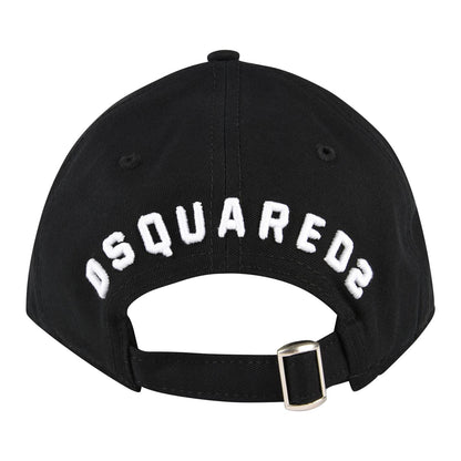Dsquared2 BCM4001 ICON Baseball Cap - M063 Black/White - Escape Menswear