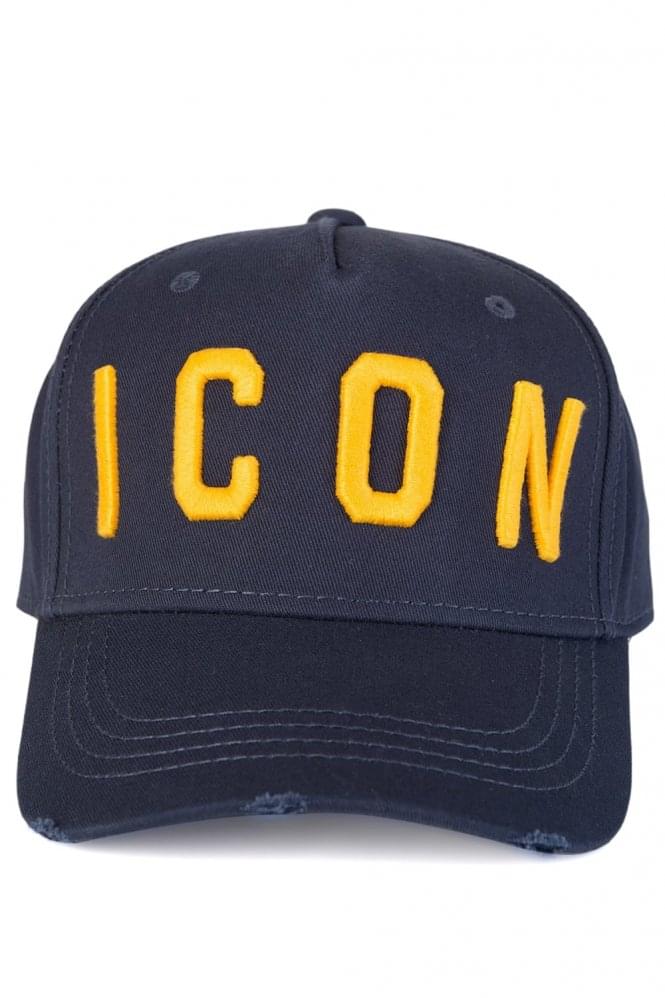 Dsquared2 BCM4001 ICON Baseball Cap - M1386 Navy - Escape Menswear