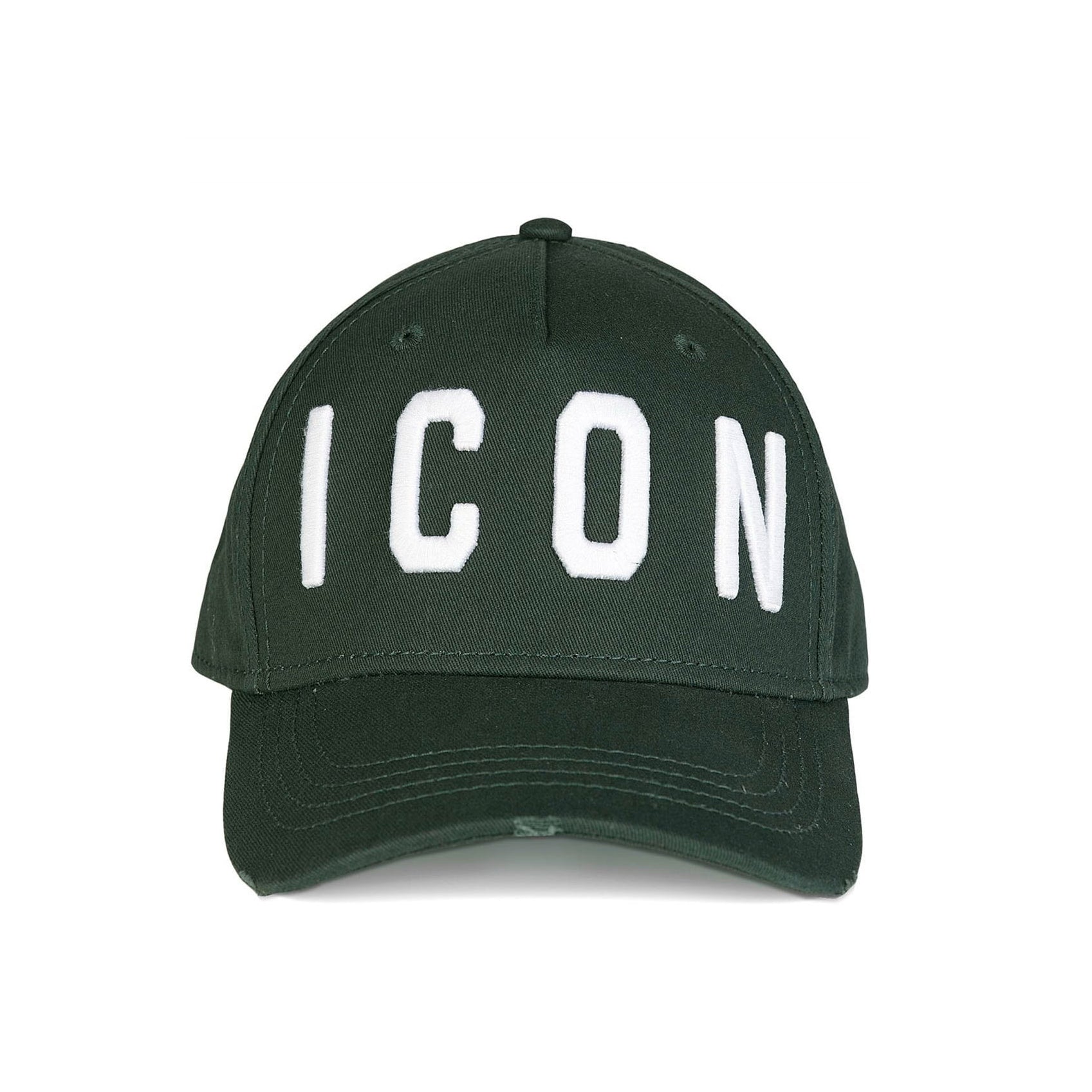 Dsquared2 BCM4001 ICON Baseball Cap - M1488 Forest/White - Escape Menswear
