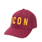 Dsquared2 BCM4001 ICON Baseball Cap - M1498 Burg/Yellow - Escape Menswear