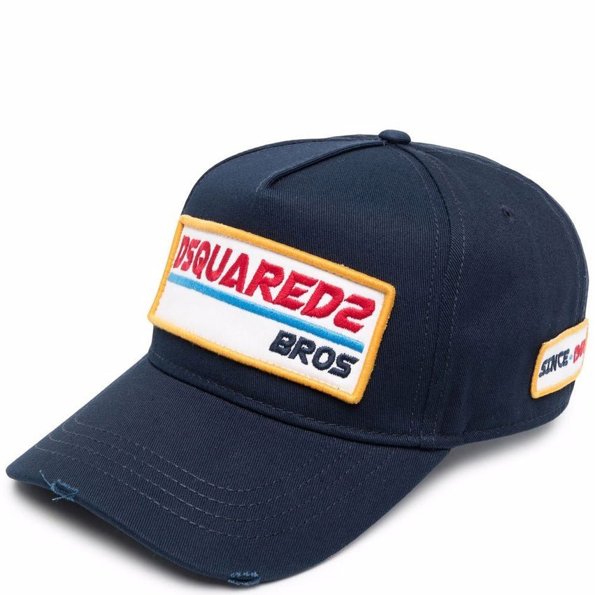 Dsquared2 BCM472 Patch Baseball Cap - 3073 Navy - Escape Menswear
