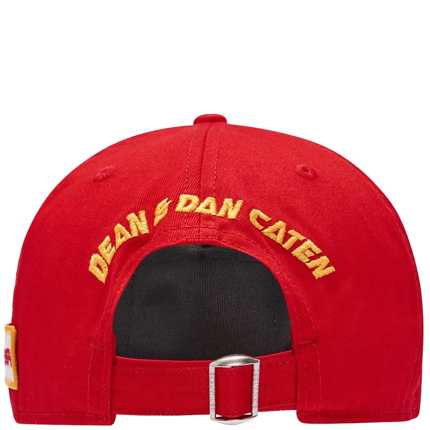 Dsquared2 BCM472 Patch Baseball Cap - 4065 Red - Escape Menswear