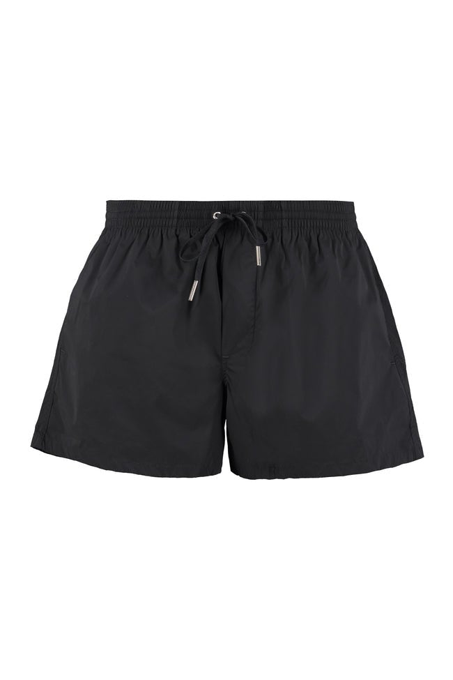 Dsquared2 Ceresio 9 Milano Logo Swim Shorts - 010 Black - Escape Menswear
