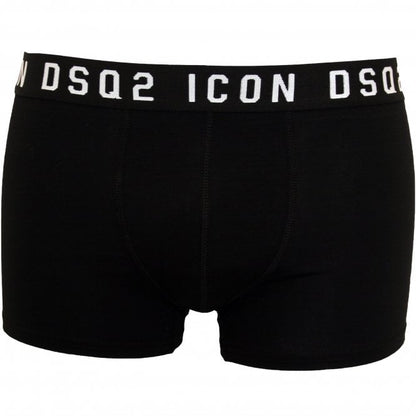Dsquared2 D9LC62960 Logo Boxer Trunk - Black - Escape Menswear