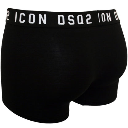 Dsquared2 D9LC62960 Logo Boxer Trunk - Black - Escape Menswear