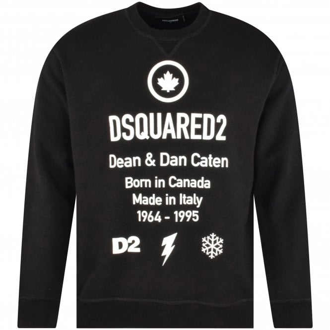 Dsquared2 Dean & Dan -S74GU0425 Sweatshirt - 900 Black - Escape Menswear
