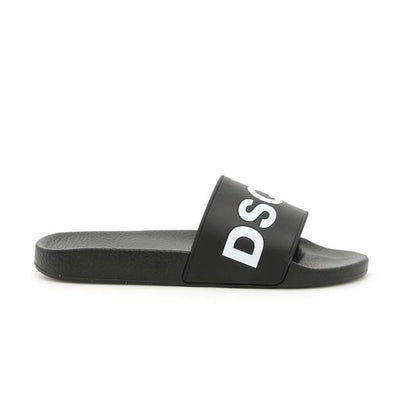 DSquared2 FFM0101 Logo Slider - M063 Blk/Wht - Escape Menswear