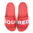 Dsquared2 FM0101 Logo Sliders - M068 Red - Escape Menswear