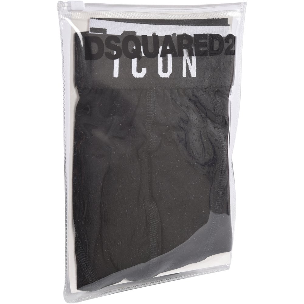 Dsquared2 ICON Logo Boxer Trunk - Black - Escape Menswear