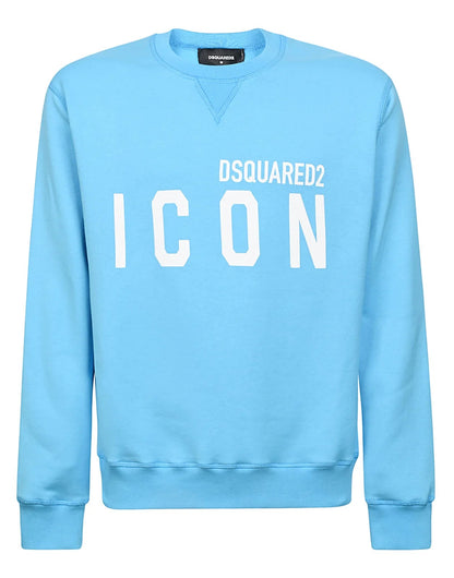 Dsquared2 ICON Logo Sweatshirt - 514 Sky Blue - Escape Menswear