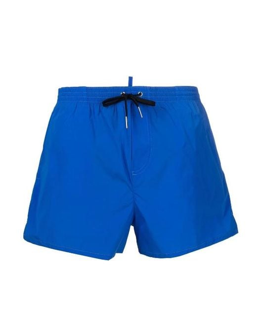 Dsquared2 Icon Logo Swim Shorts - 438 Blue - Escape Menswear