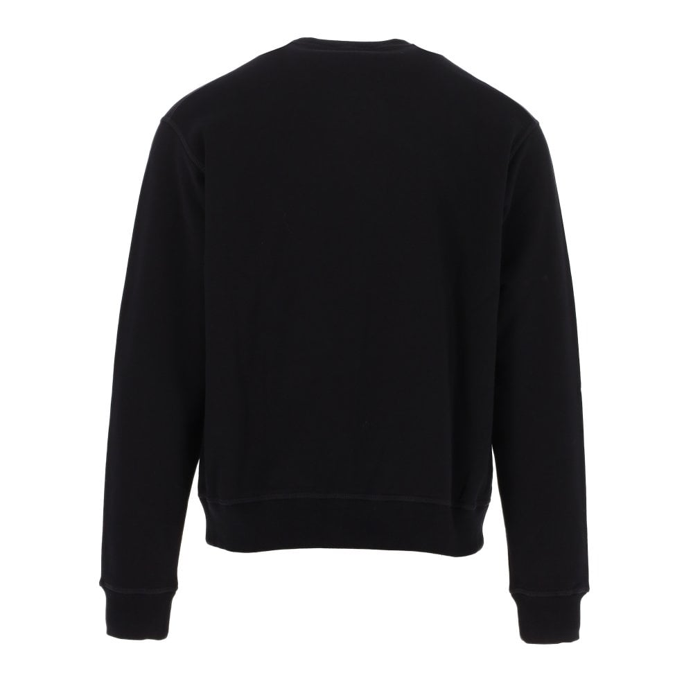 Dsquared2 ICON Splatter Sweatshirt - 900 Black - Escape Menswear