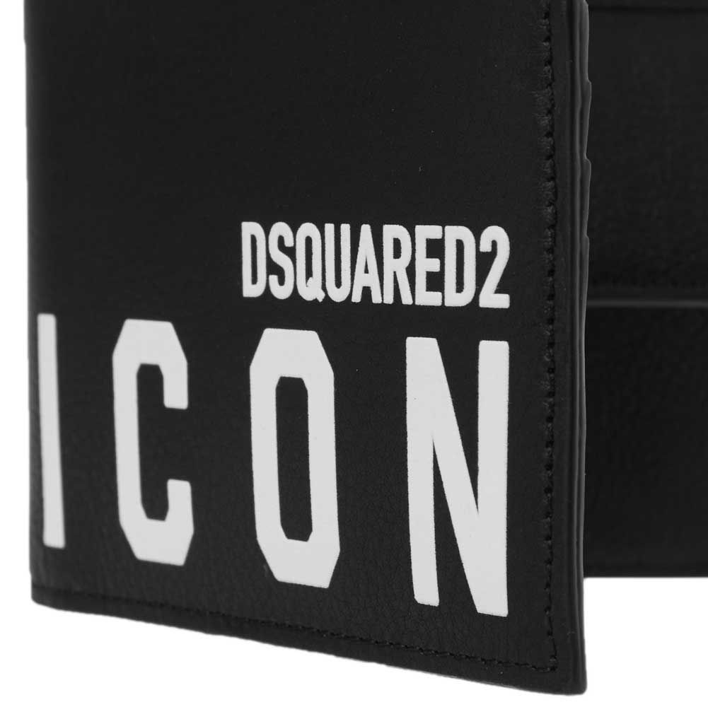 Dsquared2 Icon Wallet - M063 Black - Escape Menswear