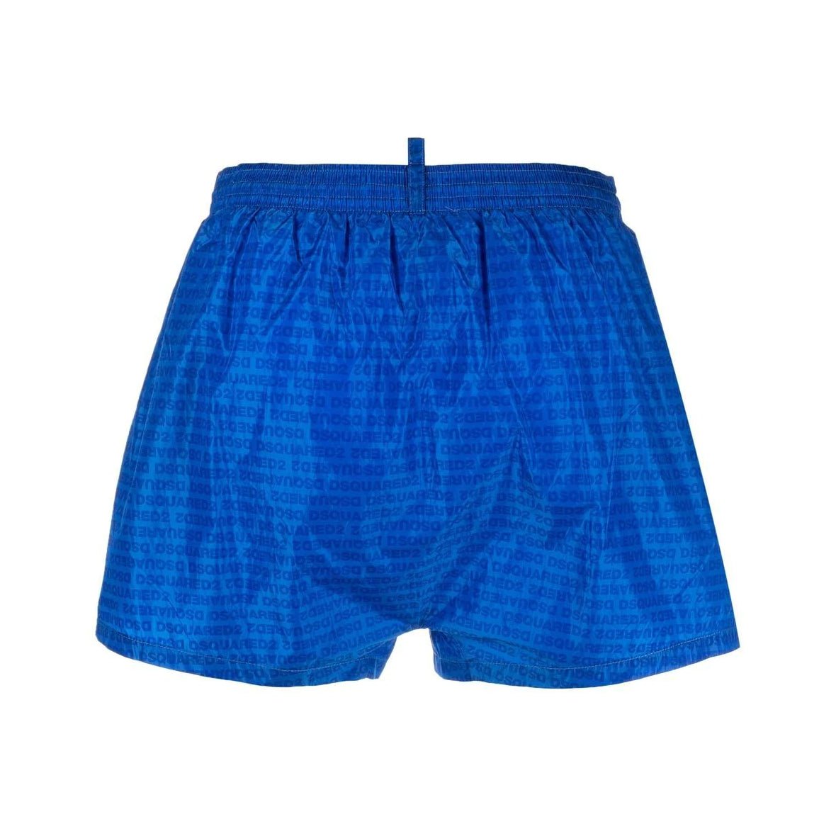 DSquared2 Logo Print Swim Shorts - 430 Blue - Escape Menswear