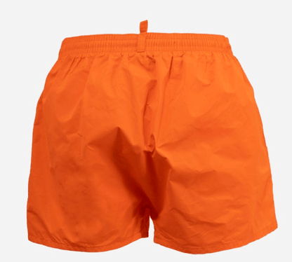Dsquared2 Logo Swim Shorts - 811 Orange - Escape Menswear