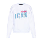 Dsquared2 Pixeled Icon Sweatshirt - 100 White - Escape Menswear