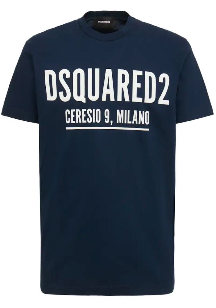 Dsquared2 S71GD1058 Ceresio 9 T-Shirt - 478 Navy - Escape Menswear