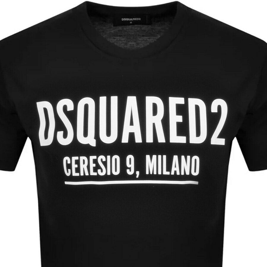 Dsquared2 S71GD1058 Ceresio 9 T-Shirt - 900 Black - Escape Menswear
