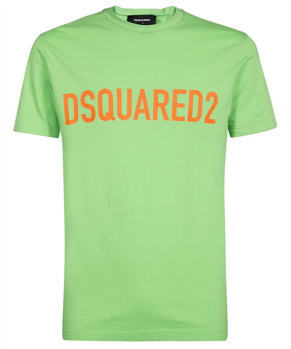 Dsquared2 S74GD1126 Cool Logo Print T-Shirt - 665 Acid Green - Escape Menswear