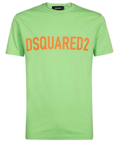 Dsquared2 S74GD1126 Cool Logo Print T-Shirt - 665 Acid Green - Escape Menswear