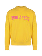 Dsquared2 S74GU0663 Cool Logo Print Sweatshirt - 173 Yellow - Escape Menswear