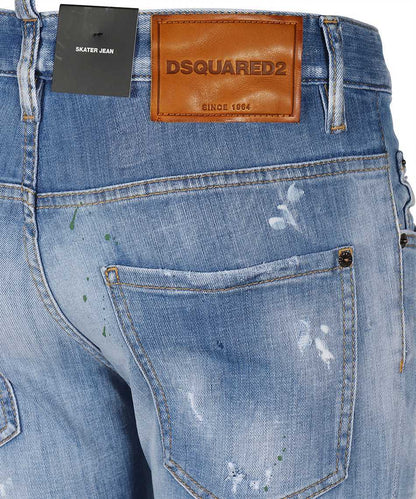 Dsquared2 S74LB0851 Skater Jeans - 470 Blue - Escape Menswear