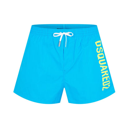 DSquared2 Side Logo Swim Shorts - 443 Turquoise - Escape Menswear
