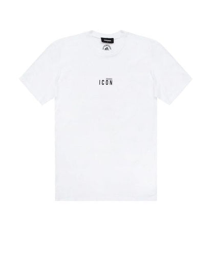 Dsquared2 Small Icon logo printed t-shirt - 100 White - Escape Menswear