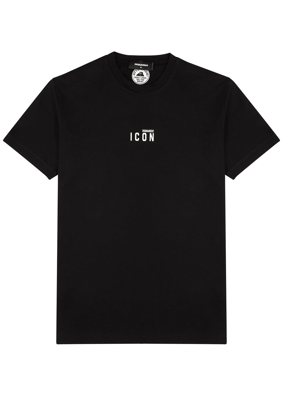 Dsquared2 Small Icon logo printed t-shirt - 900 Black - Escape Menswear