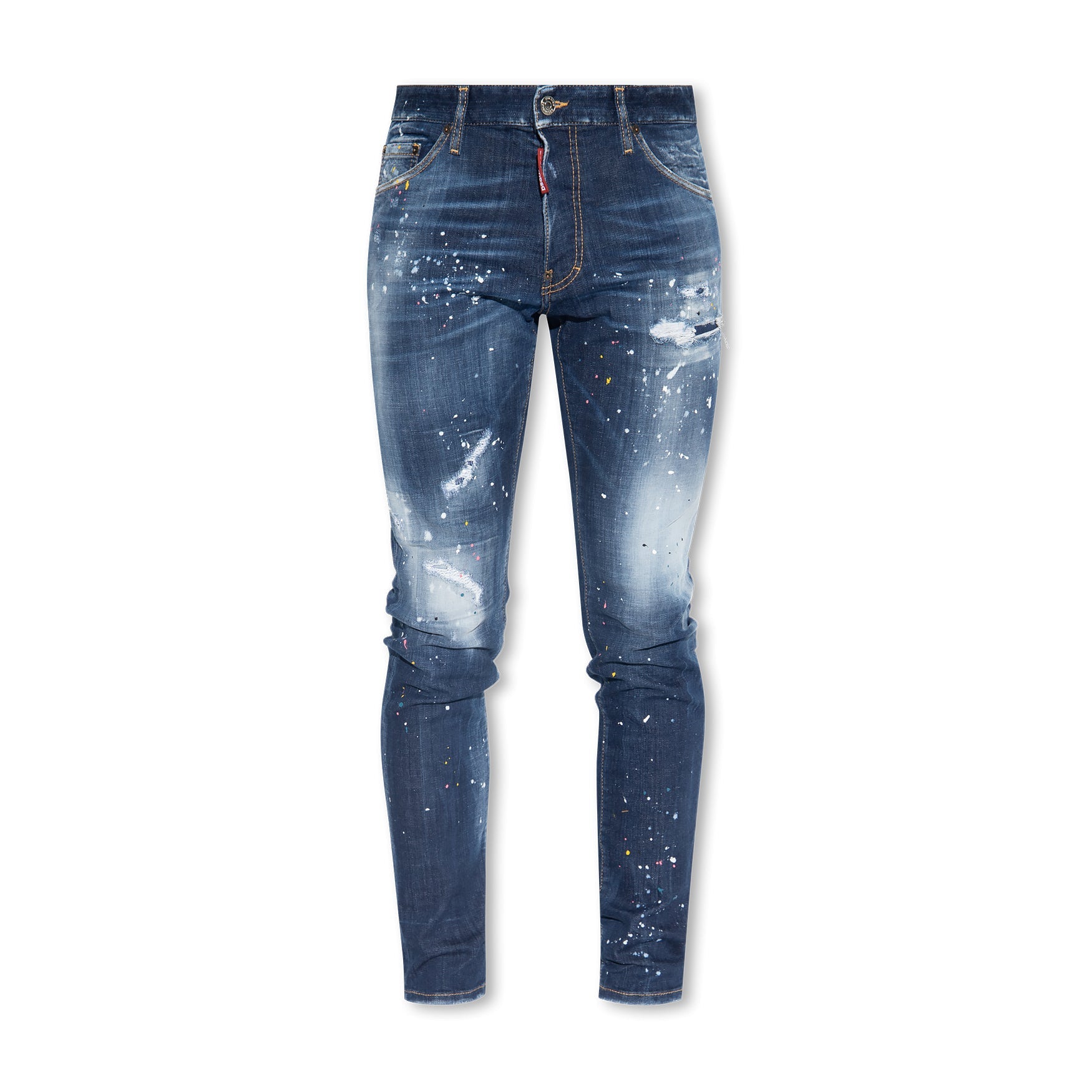 Dsquared2 Spotted Wash Jeans - 470 Navy Blue - Escape Menswear