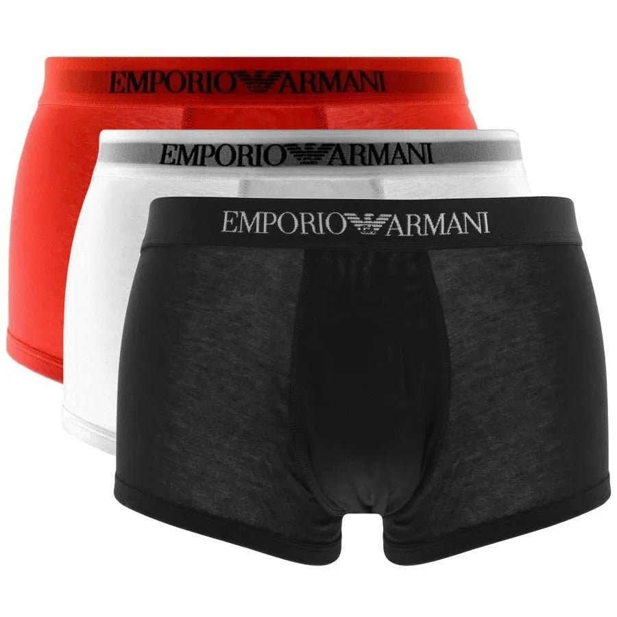 Emporio Armani 111610 3pk Bxr - Blk/Red/Wht - Escape Menswear