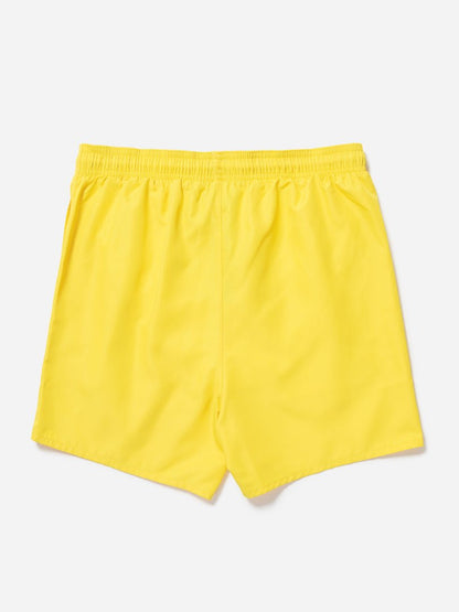 Emporio Armani 211752 Eagle Logo Swim Shorts - 107 Yellow - Escape Menswear