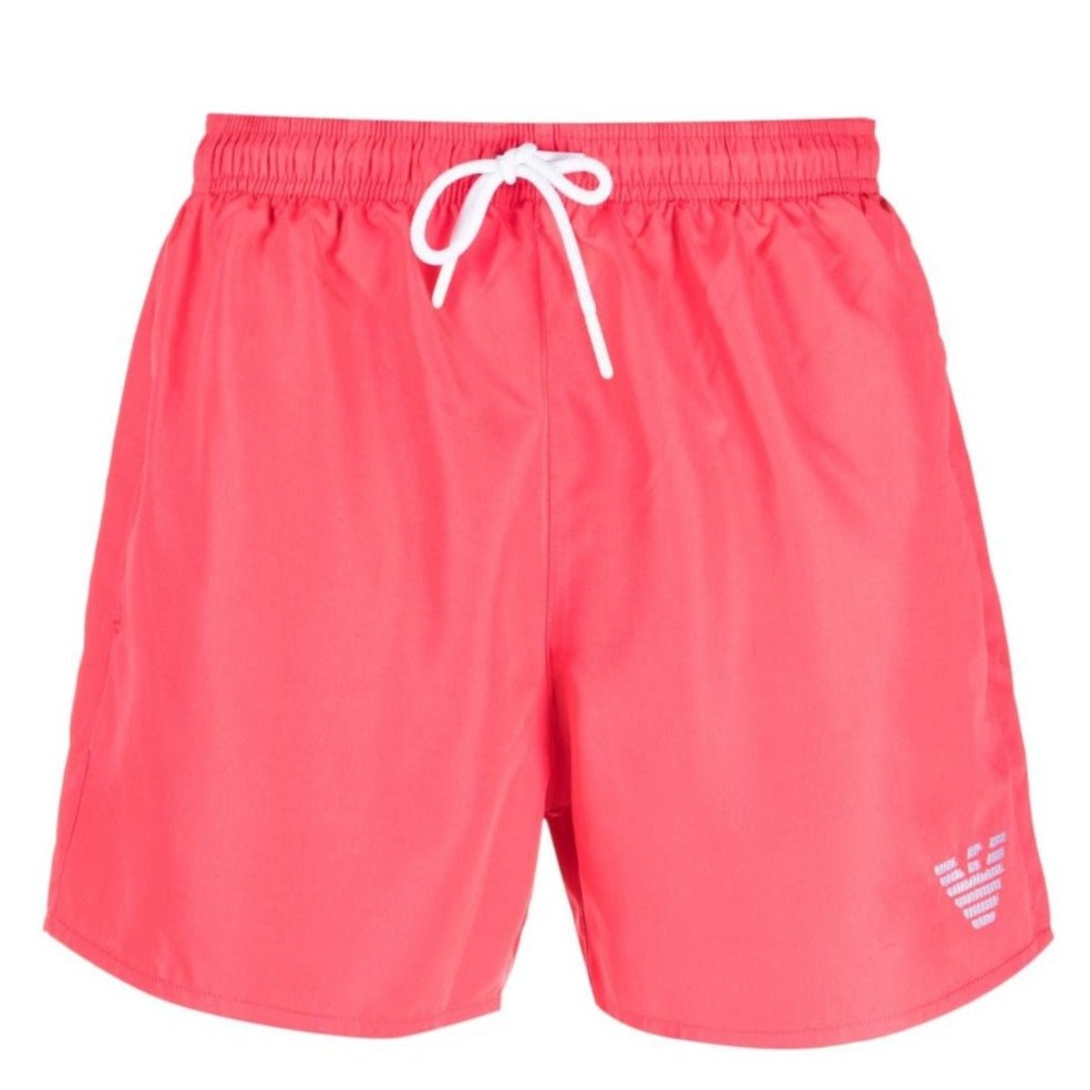 Emporio Armani 211752 Eagle Logo Swim Shorts - 776 Coral - Escape Menswear